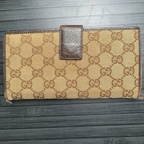 Gucci GG Canvas Sherry Line Long Wallet - Picture 6 of 6